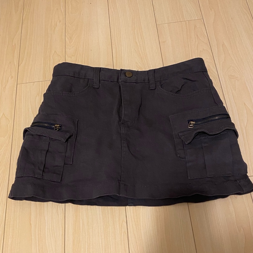 High Waisted Utility Skirt